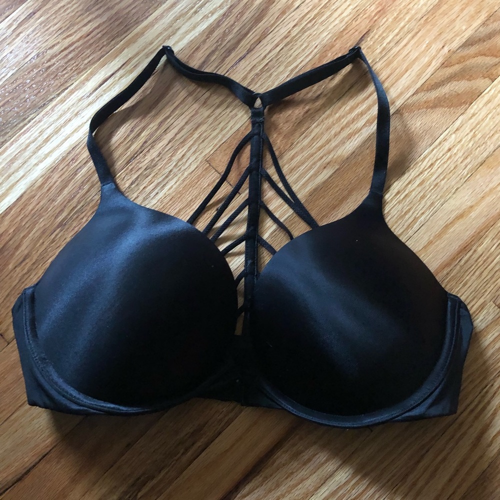 34C black Bombshell bra. (racerback)